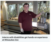 image of intern from Project Search Zoo program
